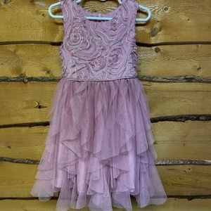Fancy pink toddler dress